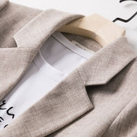 Blezery damskie modne Patchwork w koreańskim stylu szykowny wiosna luźne kieszenie Lady eleganckie płaszcze zapinany na jeden guzik minimalistyczny znosić z długim rękawem 5
